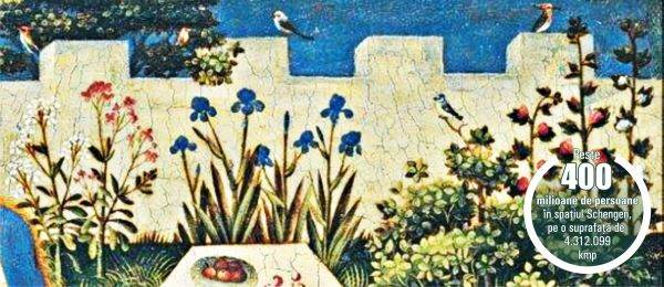 "Mica grădină a Paradisului" (detaliu) - Maestru renan, sec.XV "Mica grădină a Paradisului" (detaliu) - Maestru renan, sec.XV